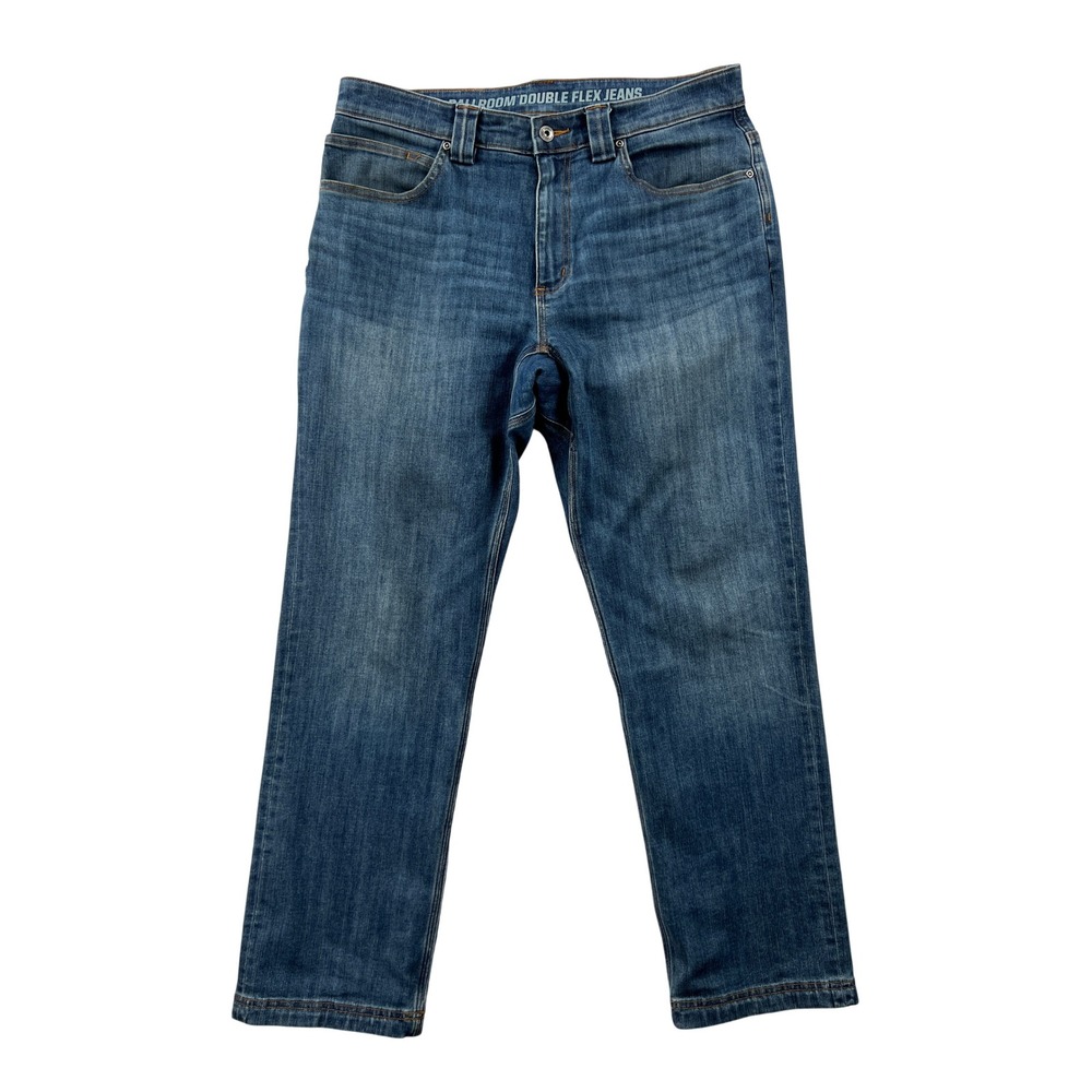 Duluth Ballroom Double Flex Jeans Mens 34x30 (fits 36x31) Blue Standard Fit